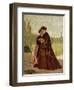 Walking in Garden, 1864-Silvestro Lega-Framed Giclee Print