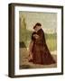 Walking in Garden, 1864-Silvestro Lega-Framed Giclee Print