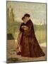 Walking in Garden, 1864-Silvestro Lega-Mounted Giclee Print