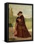 Walking in Garden, 1864-Silvestro Lega-Framed Stretched Canvas