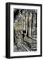 Walking in Montmartre-Loui Jover-Framed Giclee Print