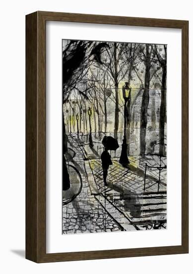 Walking in Montmartre-Loui Jover-Framed Giclee Print