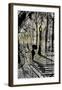 Walking in Montmartre-Loui Jover-Framed Art Print