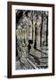 Walking in Montmartre-Loui Jover-Framed Art Print