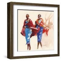 Walking in the Breeze-Hazel Soan-Framed Giclee Print