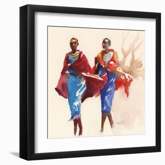 Walking in the Breeze-Hazel Soan-Framed Giclee Print