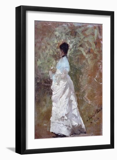 Walking in the Garden (Passeggiata in Giardino)-Giuseppe De Nittis-Framed Giclee Print