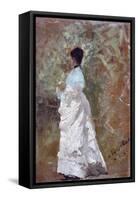 Walking in the Garden (Passeggiata in Giardino)-Giuseppe De Nittis-Framed Stretched Canvas