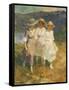 Walking in the Hills-Edward Henry Potthast-Framed Stretched Canvas