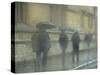 Walking in the rain, Oxford University, England-Alan Klehr-Stretched Canvas