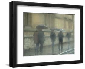 Walking in the rain, Oxford University, England-Alan Klehr-Framed Photographic Print