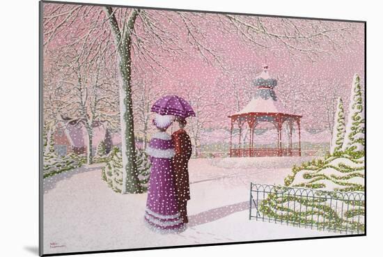 Walking in the Snow-Peter Szumowski-Mounted Giclee Print