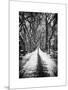 Walking on a Path in Central Park in Winter-Philippe Hugonnard-Mounted Art Print