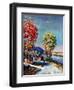 "Walking on Country Road,"October 1, 1939-Walter Baum-Framed Premium Giclee Print