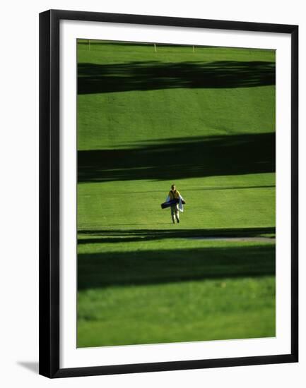 Walking on the Golf Course-null-Framed Premium Photographic Print