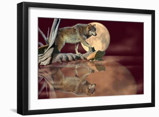 Walking on the Moon-Gordon Semmens-Framed Photographic Print