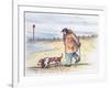 Walking the Dog - 02 (Pen and Watercolour)-Margaret Loxton-Framed Giclee Print