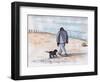 Walking the Dog - 05 (Pen and Watercolour)-Margaret Loxton-Framed Giclee Print