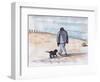 Walking the Dog - 05 (Pen and Watercolour)-Margaret Loxton-Framed Giclee Print