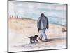 Walking the Dog - 05 (Pen and Watercolour)-Margaret Loxton-Mounted Giclee Print