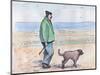 Walking the Dog - 06 (Pen and Watercolour)-Margaret Loxton-Mounted Giclee Print