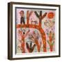 Walking the Dog - Red-Hilke Macintyre-Framed Giclee Print