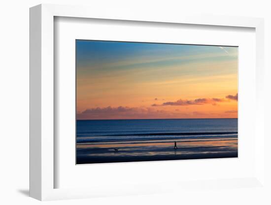 Walking the Dog, Tramore, County Waterford, Ireland-null-Framed Photographic Print