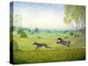 Walking the Dog-Ditz-Stretched Canvas