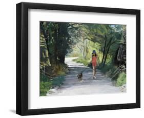 Walking the Dog-Gillian Furlong-Framed Giclee Print