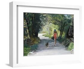 Walking the Dog-Gillian Furlong-Framed Giclee Print