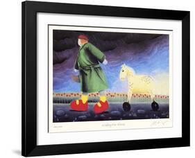 Walking the Horse-Mackenzie Thorpe-Framed Collectable Print