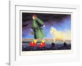 Walking the Horse-Mackenzie Thorpe-Framed Collectable Print