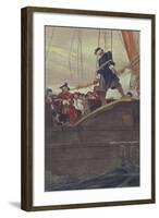 Walking the Plank, Engraved by Anderson-Howard Pyle-Framed Giclee Print