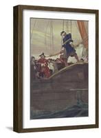 Walking the Plank, Engraved by Anderson-Howard Pyle-Framed Giclee Print