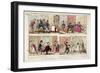 Walking the Streets of London, 1818-George Cruikshank-Framed Giclee Print