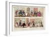 Walking the Streets of London, 1818-George Cruikshank-Framed Giclee Print