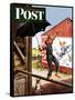 "Walking the Tightrope," Saturday Evening Post Cover, June 11, 1949-Stevan Dohanos-Framed Stretched Canvas