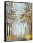 Walking Throug Gold-Allison Pearce-Framed Stretched Canvas