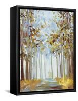 Walking Throug Gold-Allison Pearce-Framed Stretched Canvas