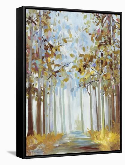 Walking Throug Gold-Allison Pearce-Framed Stretched Canvas