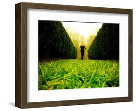 Walking through Garden Maze-Jan Lakey-Framed Photographic Print