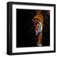 Walking Tiger-null-Framed Art Print