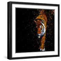 Walking Tiger-null-Framed Art Print