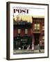 "Walking to Church" Saturday Evening Post Cover, April 4,1953-Norman Rockwell-Framed Giclee Print