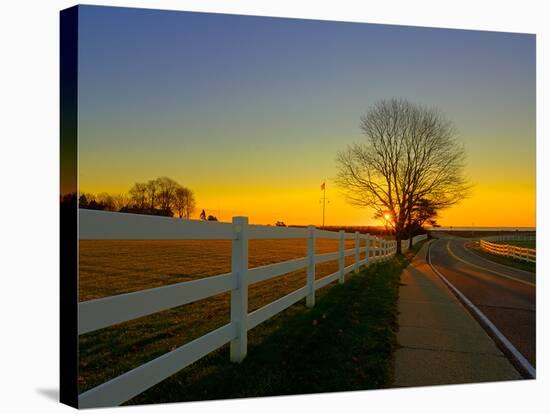 Walking towards Rye-Rye, NH-AJ Messier-Stretched Canvas