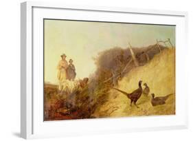 Walking Up Pheasants on the 1st of October (See also 63636)-Richard Ansdell-Framed Giclee Print