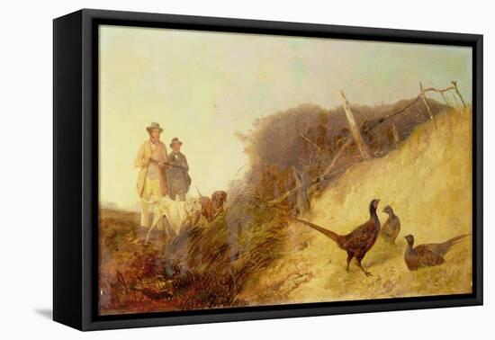 Walking Up Pheasants on the 1st of October (See also 63636)-Richard Ansdell-Framed Stretched Canvas