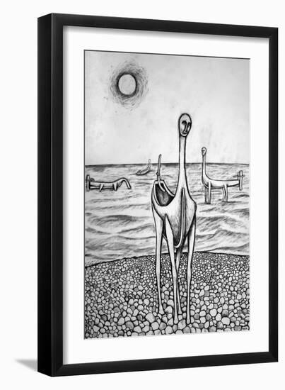 Walking with Boats, 2014-Rob Woods-Framed Giclee Print