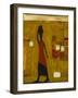 Walking Woman with Water Pot-Karen Bezuidenhout-Framed Giclee Print