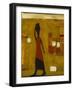 Walking Woman with Water Pot-Karen Bezuidenhout-Framed Giclee Print